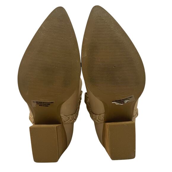 Dolce Vita Koolson Cowboy Western Boots Pull On Stack HeelWomen's Size 8 Tan - Picture 7 of 16